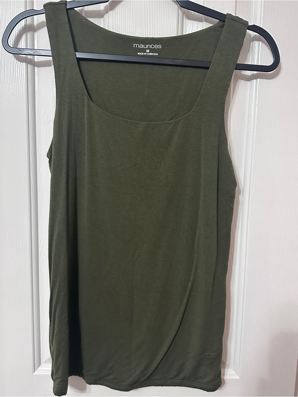 Maurices Olive Scoop Neck Tank Top